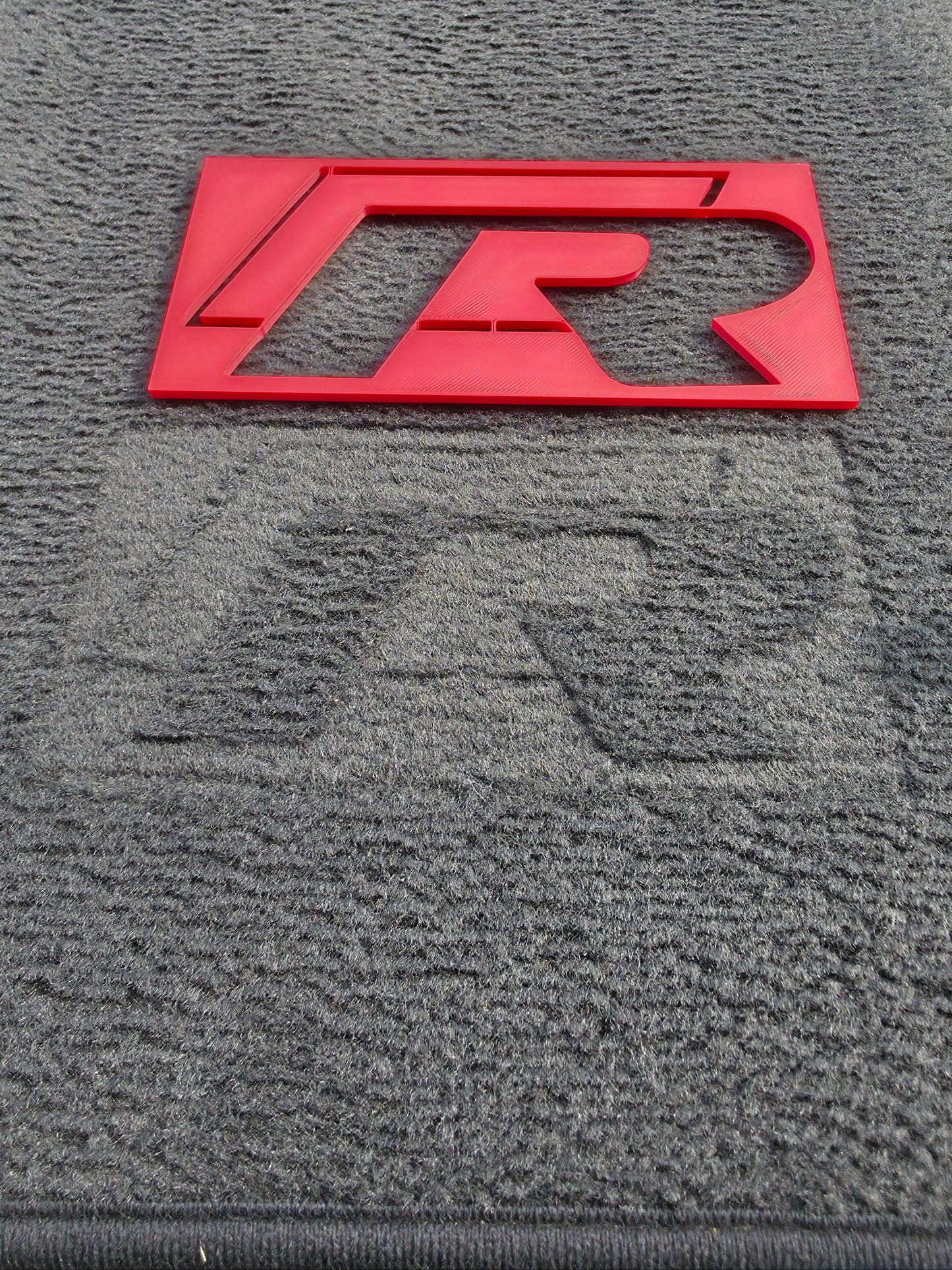 VW R Carpet Stencil (Old Style)